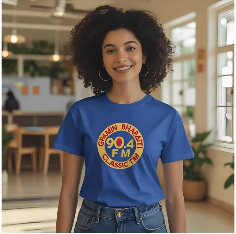 Gramin Bharati 90.4 FM Classic Tee - Image 8