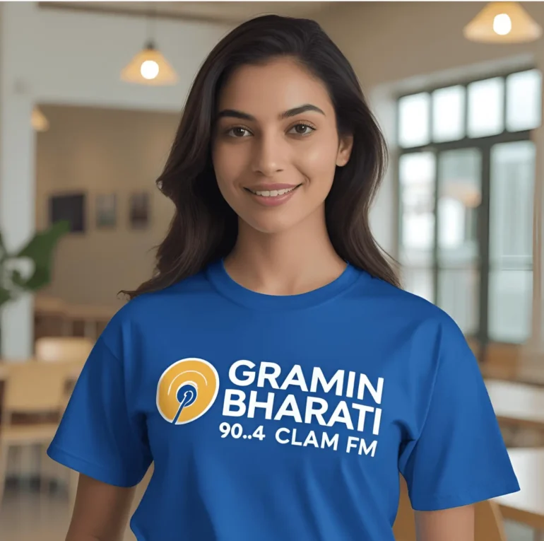 Gramin Bharati 90.4 FM Classic Tee - Image 5