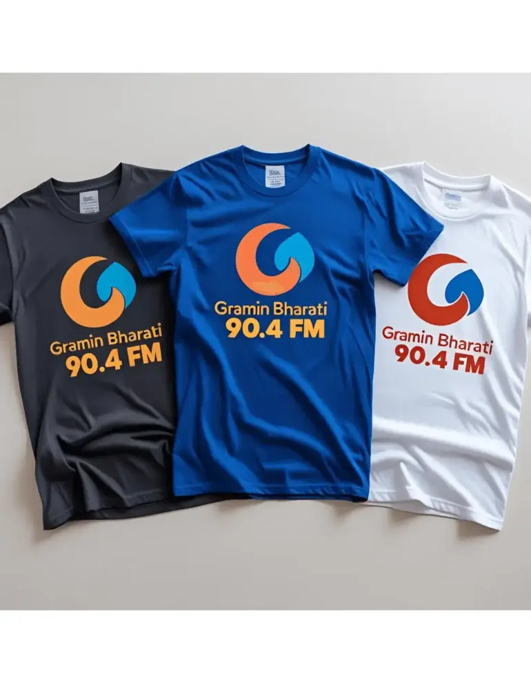 Gramin Bharati 90.4 FM Classic Tee - Image 6