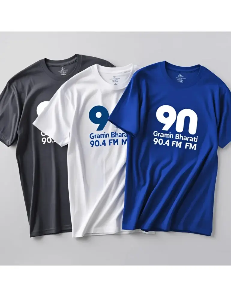 Gramin Bharati 90.4 FM Classic Tee - Image 3